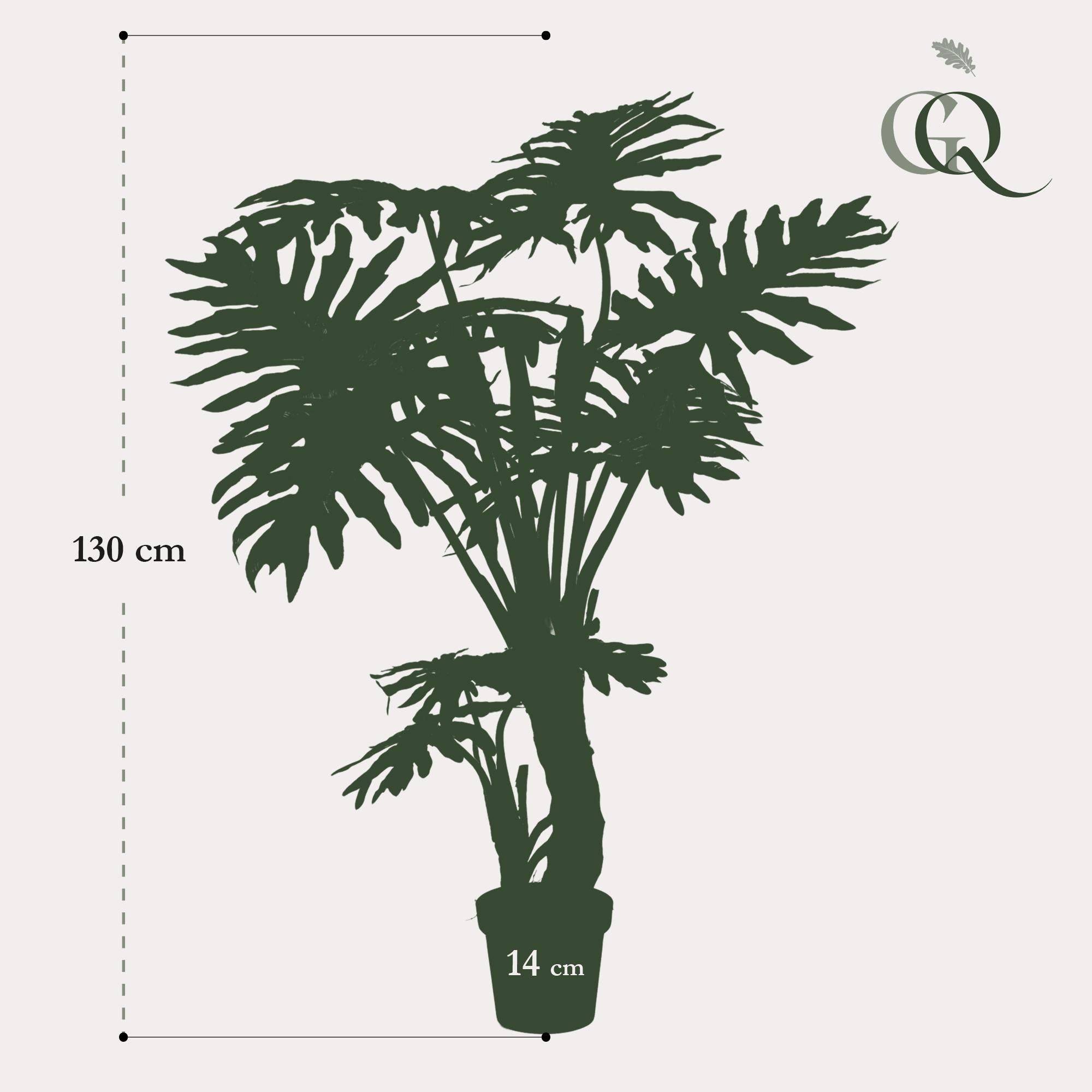 La Green Touch - Philodendron plante artificielle - h130cm, Ø14cm- La Green Touch - Imagen 5
