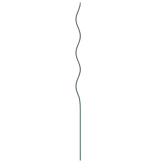 Helloshop26 - Lot de 20 supports de plante spiral minimaliste extérieur 110 x 0.6 x 0.6 cm en acier vert - Image 3