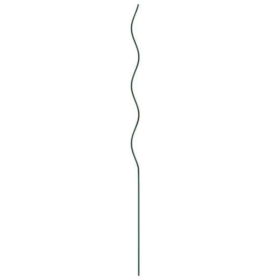 Helloshop26 - Lot de 20 supports de plante spiral minimaliste extérieur 110 x 0.6 x 0.6 cm en acier vert - Image 1