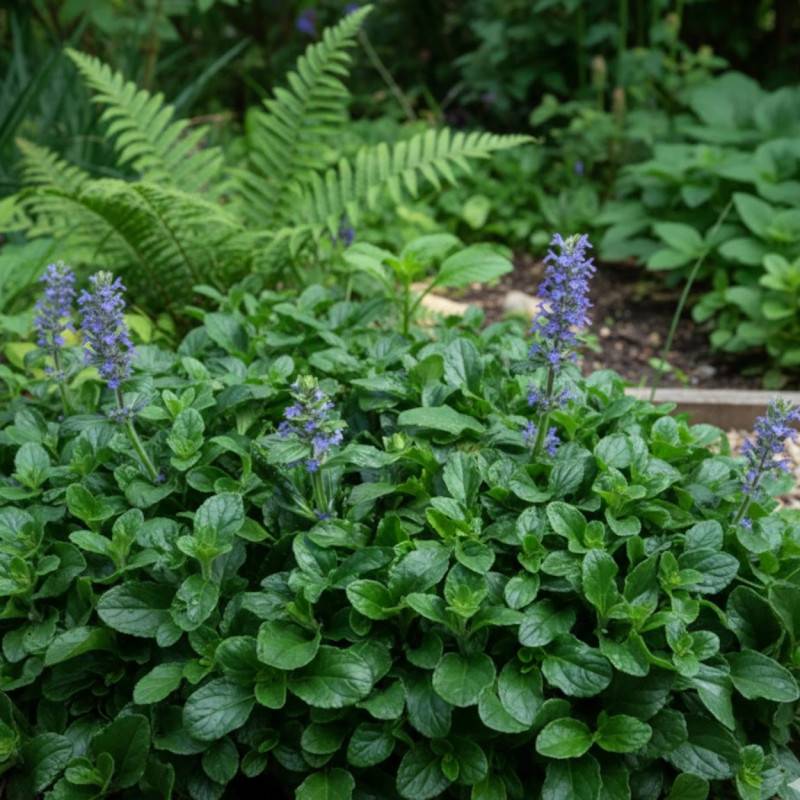 Bugle rampante, Ajuga à fleurs Bleue/ - feuillage Persistant - Godet - 5/20 cm