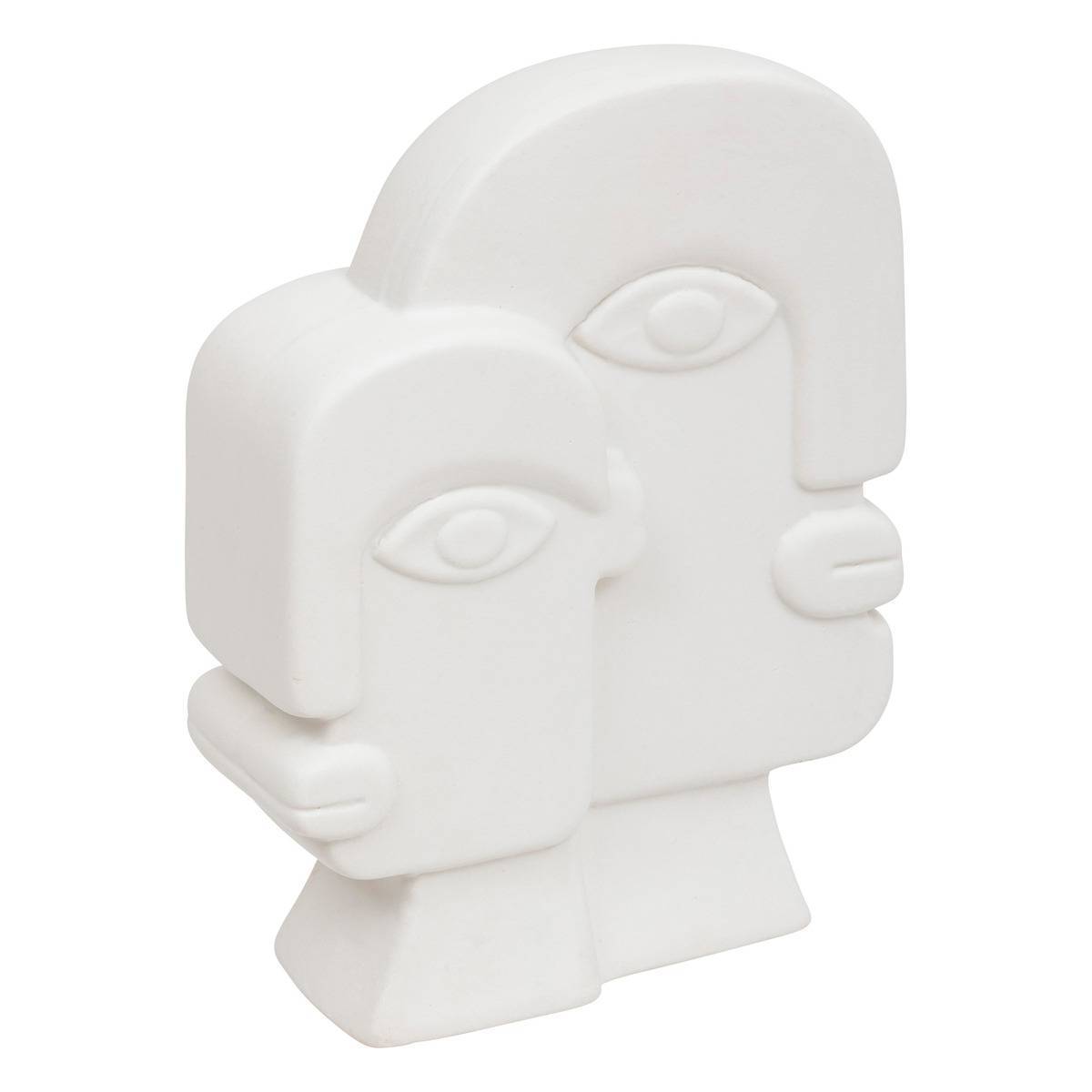 Atmosphera - Statue visage "Soleya" H26cm blanc - Atmosphera Créateur d'intérieur - Imagen 1
