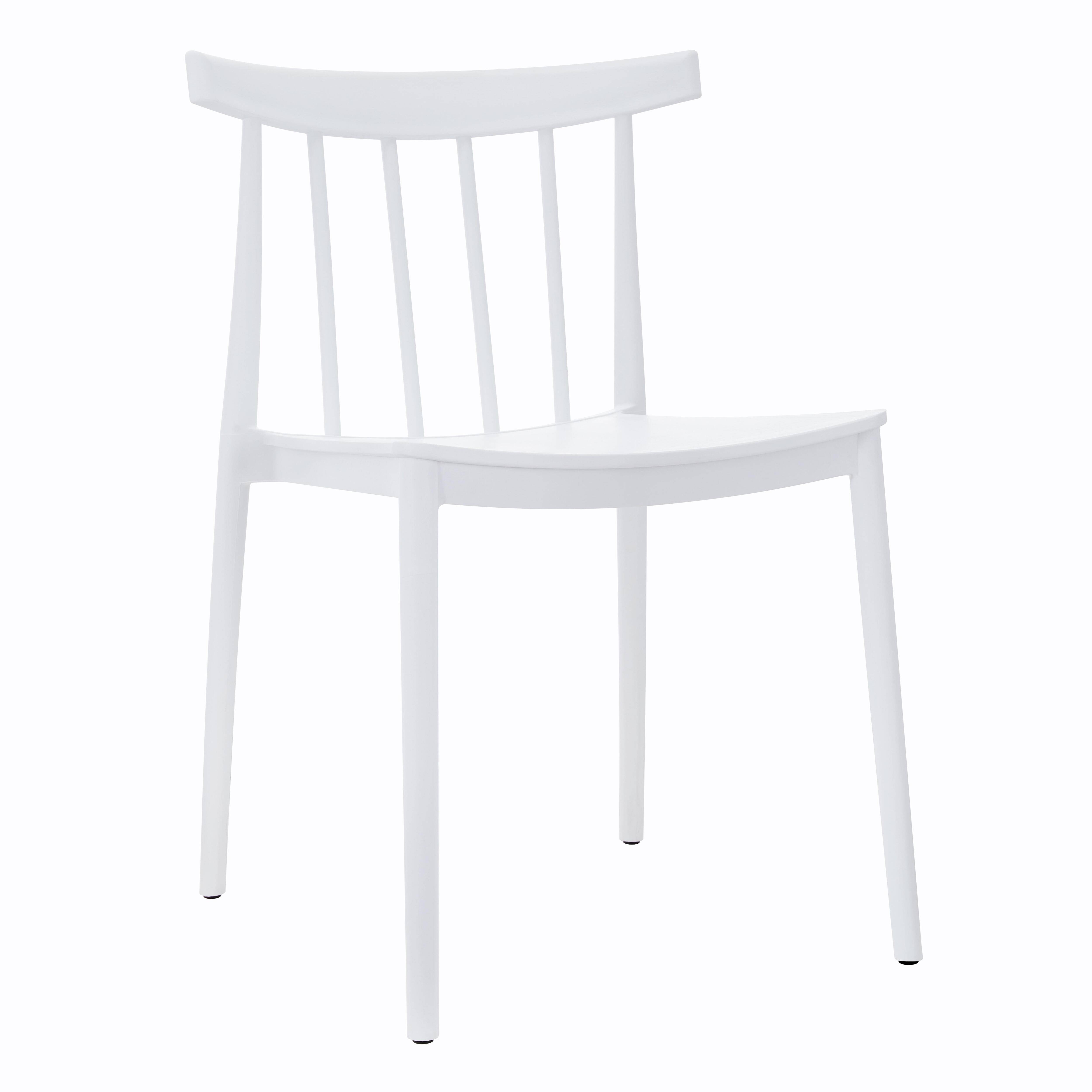 Oviala - Chaise de terrasse en polypropylène blanche Lisboa - Oviala - Image 1