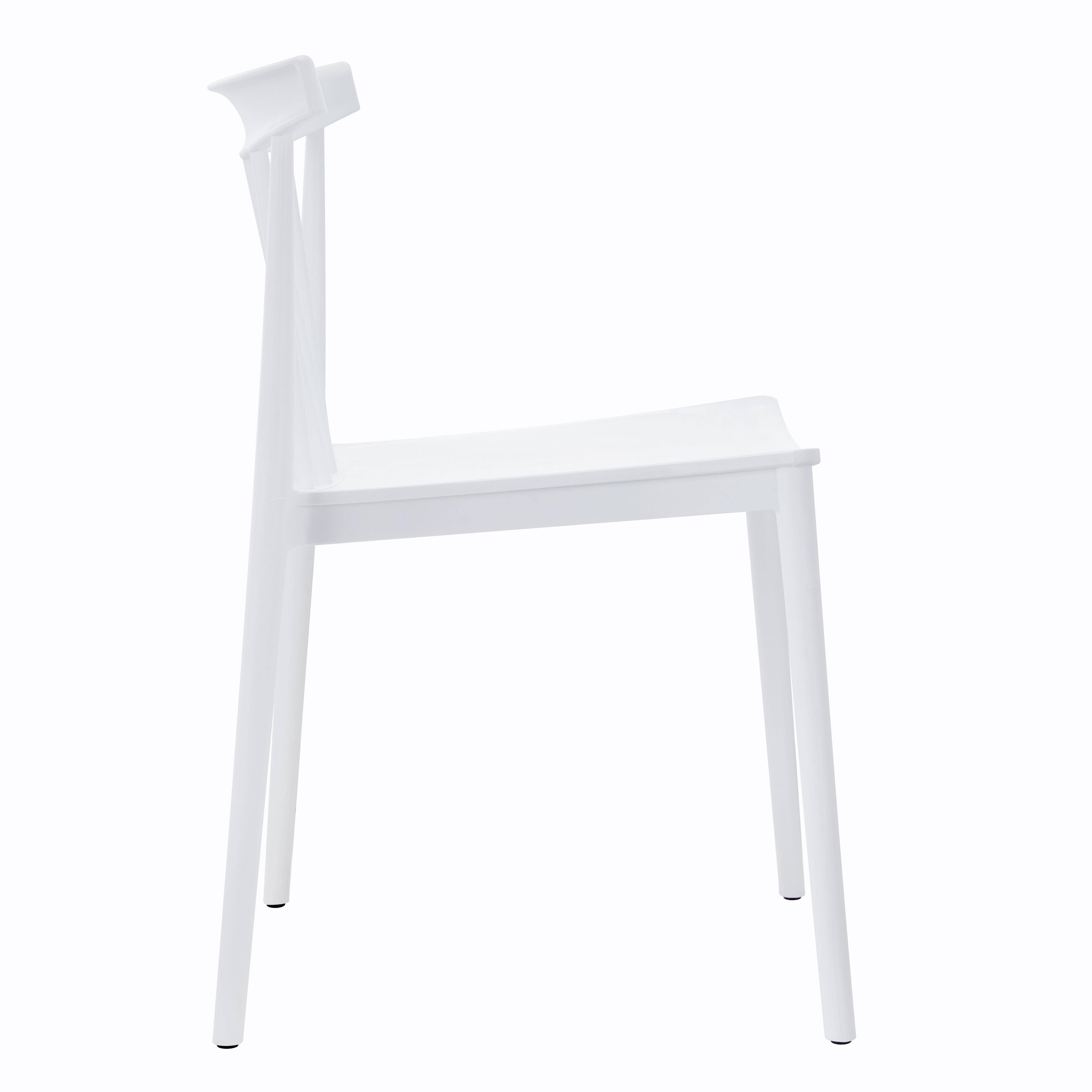 Oviala - Chaise de terrasse en polypropylène blanche Lisboa - Oviala - Image 3