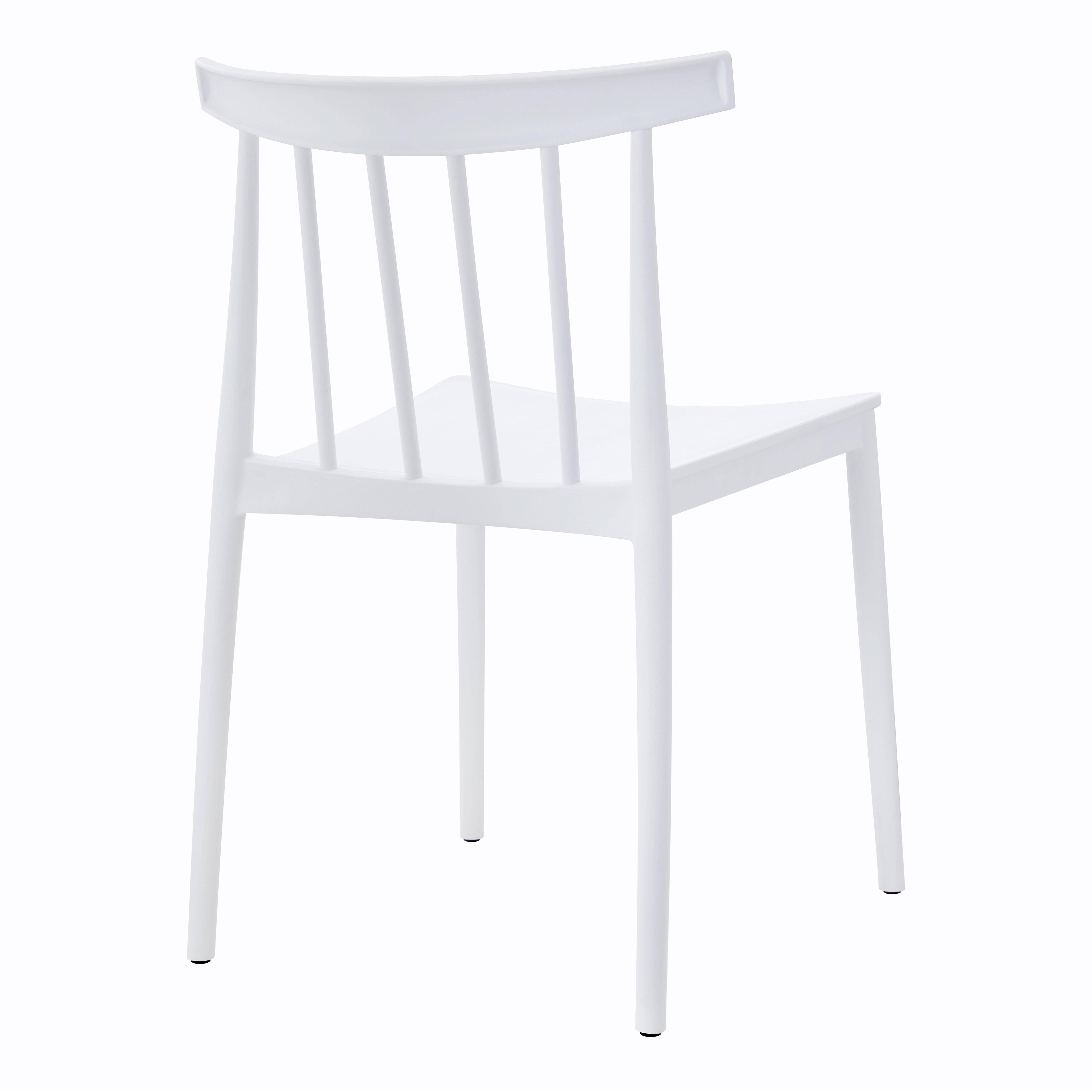 Oviala - Chaise de terrasse en polypropylène blanche Lisboa - Oviala - Image 5