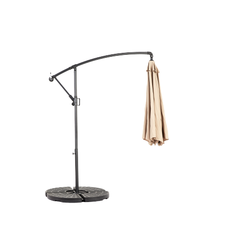 ComfortXL - Parasol Déporté 3m Jardin Inclinable Manivelle Structure Acier Kaki - ComfortXL Outdoor Living - Image 5