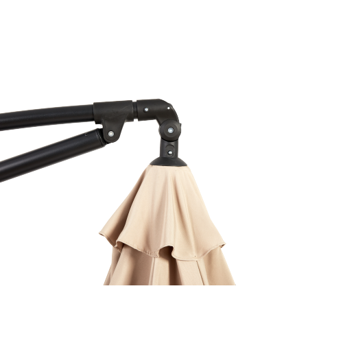 ComfortXL - Parasol Déporté 3m Jardin Inclinable Manivelle Structure Acier Kaki - ComfortXL Outdoor Living - Image 8