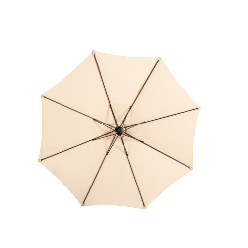 ComfortXL - Parasol Déporté 3m Jardin Inclinable Manivelle Structure Acier Kaki - ComfortXL Outdoor Living - Image 4