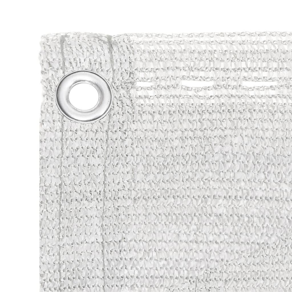 Helloshop26 - Écran de balcon brise pare vue protection confidentialité 120 x 300 cm PEHD blanc - Imagen 3
