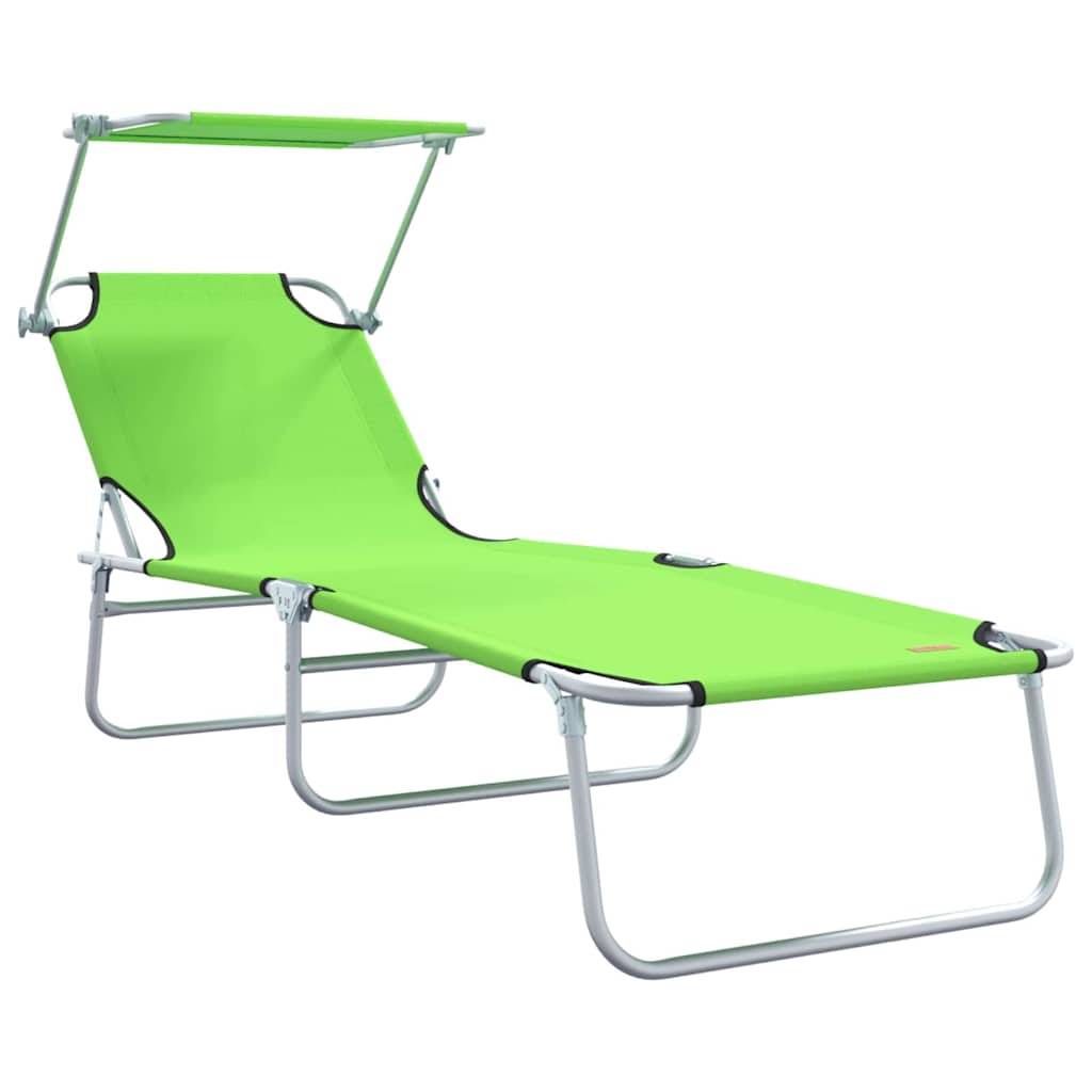 PANGIVO - Transat Vert Polyesters 58 x 188 x 77 cm 2 pcs, Poids :10.6kg - PANGIVO - Image 4