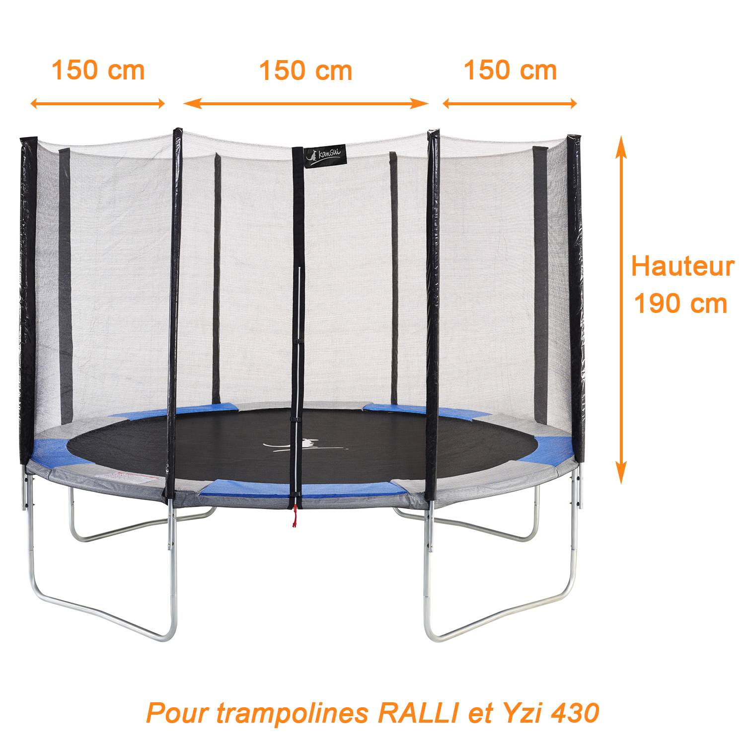 Kangui - Filet de sécurité Ø 430 cm pour trampoline Kangui - Imagen 4