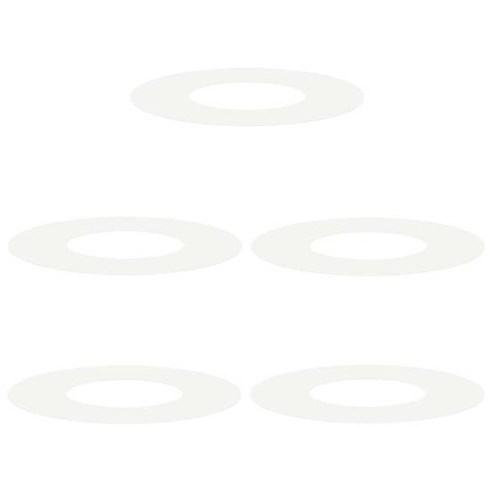 Entourage d'Arbre Plat en Acier pour Jardin Protection Racines et Parterre Ø60 cm Blanc - ComfortXL Outdoor Living - Image 2
