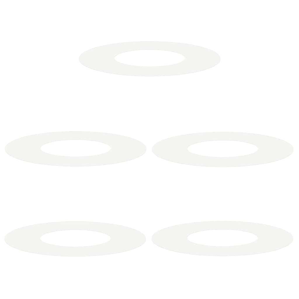 Entourage d'Arbre Plat en Acier pour Jardin Protection Racines et Parterre Ø60 cm Blanc - ComfortXL Outdoor Living - Image 2