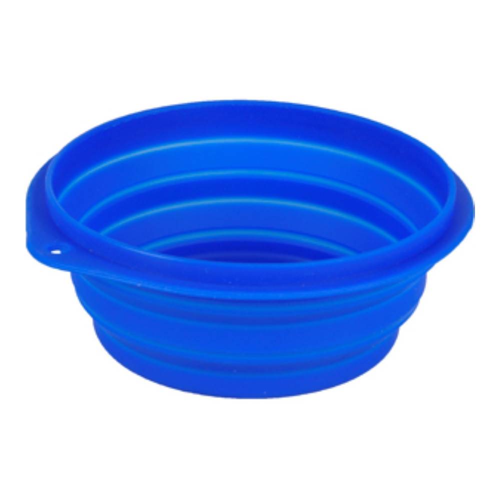 Ecuelle de voyage FALDA bleu pour chien 1 litre ø 18 cm - Image 3