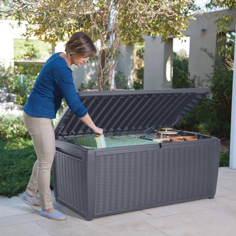 Keter - Coffre de jardin SUMATRA en résine - gris anthracite - 511 litres Keter - Image 3