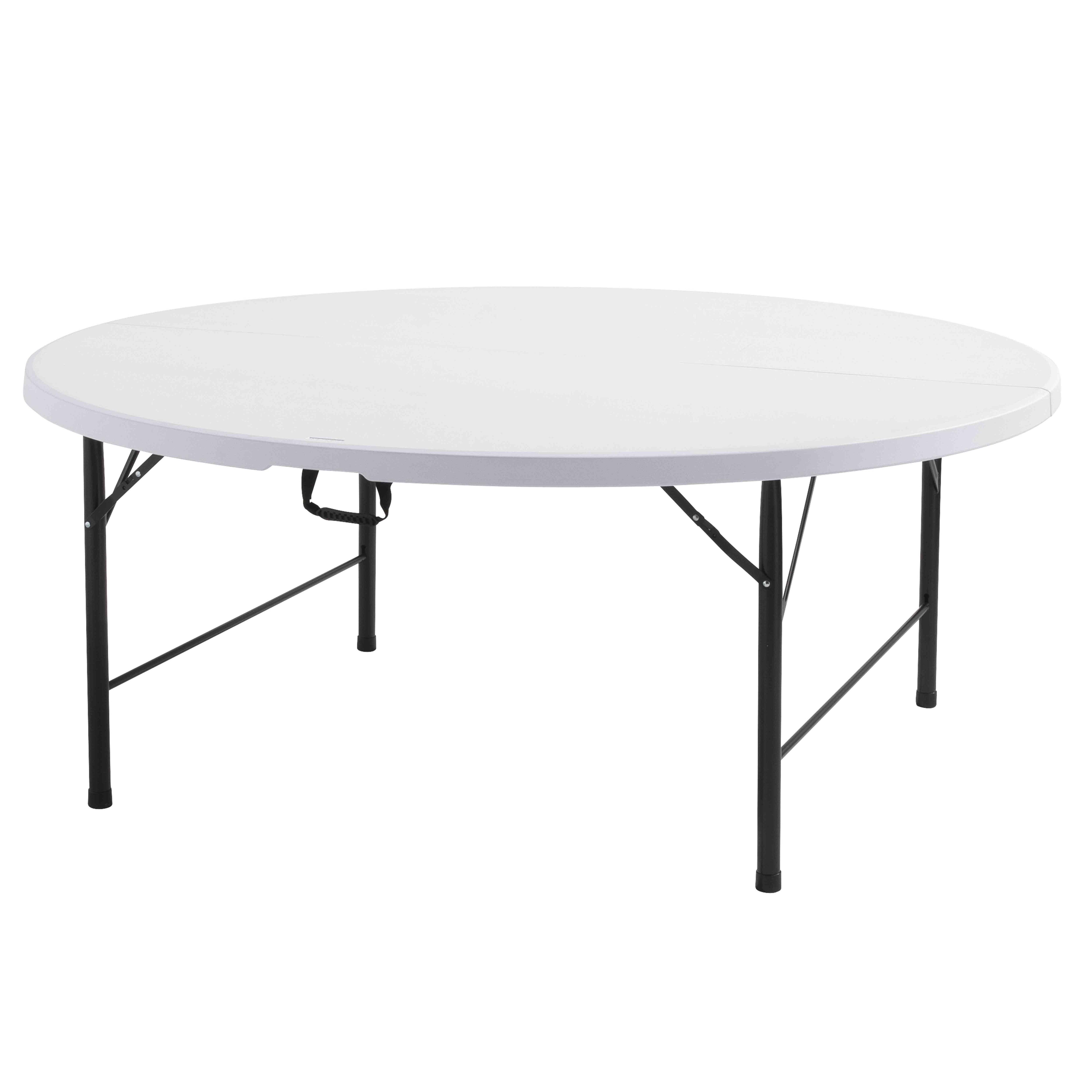 Oviala - Lot de 10 tables rondes pliantes 180cm REKKEM - Oviala - Imagen 2