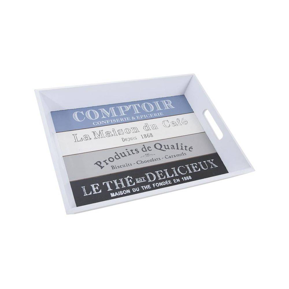 Aubry Gaspard - Plateau en bois rectangulaire Comptoir (Lot de 2) - Imagen 4