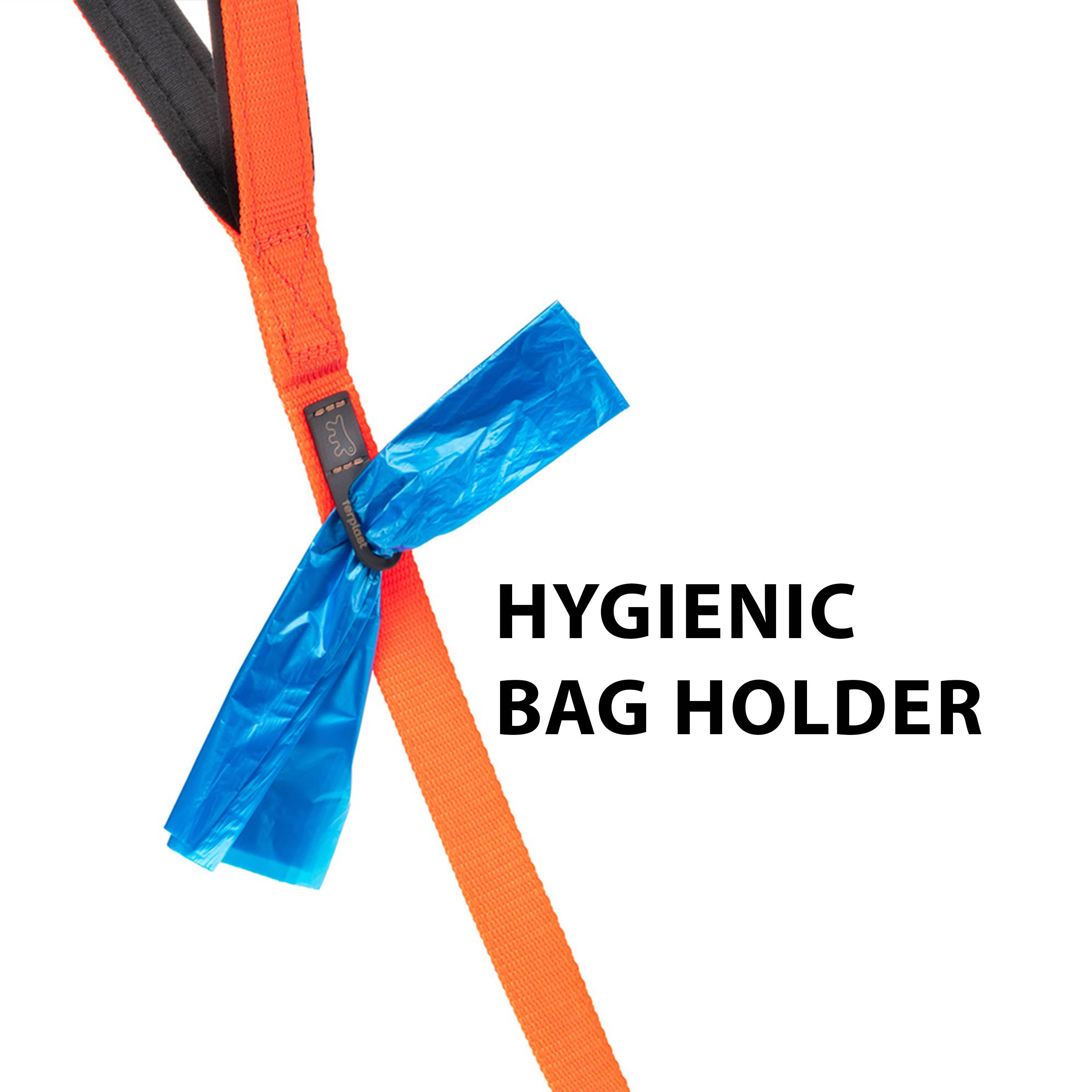 Ferplast - Ferplast laisse pour chien DAYTONA, Laisse en nylon pour petit chien, 120 cm, avec poignée rembourrée confortable et mousqueton en métal. Orange - Imagen 4