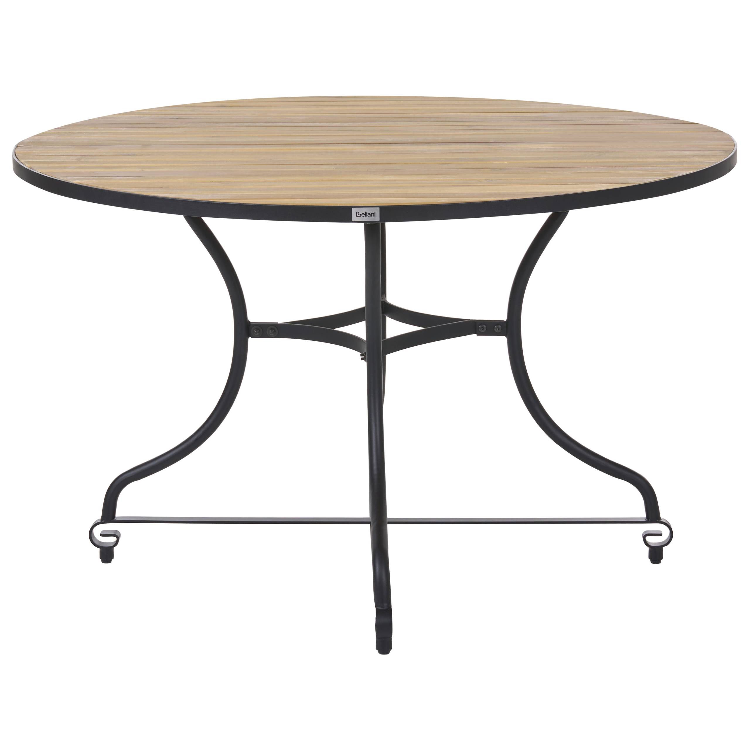 Set de salle à manger, 4 Personnes Acacia Marron clair LASCARI - Beliani - Image 4