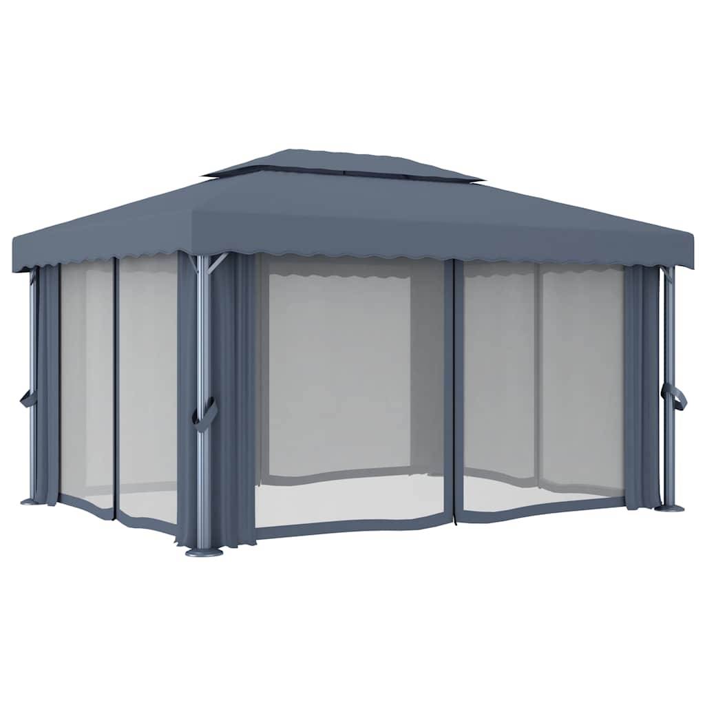 Tonnelle Aluminium Anthracite 4 x 3 x 2.64 m - PANGIVO - Image 4
