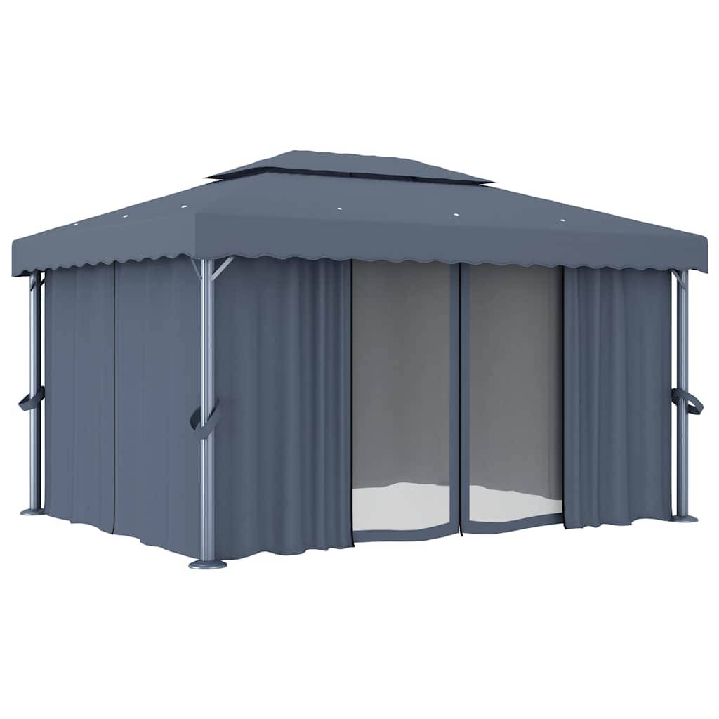 Tonnelle Aluminium Anthracite 4 x 3 x 2.64 m - PANGIVO - Image 2