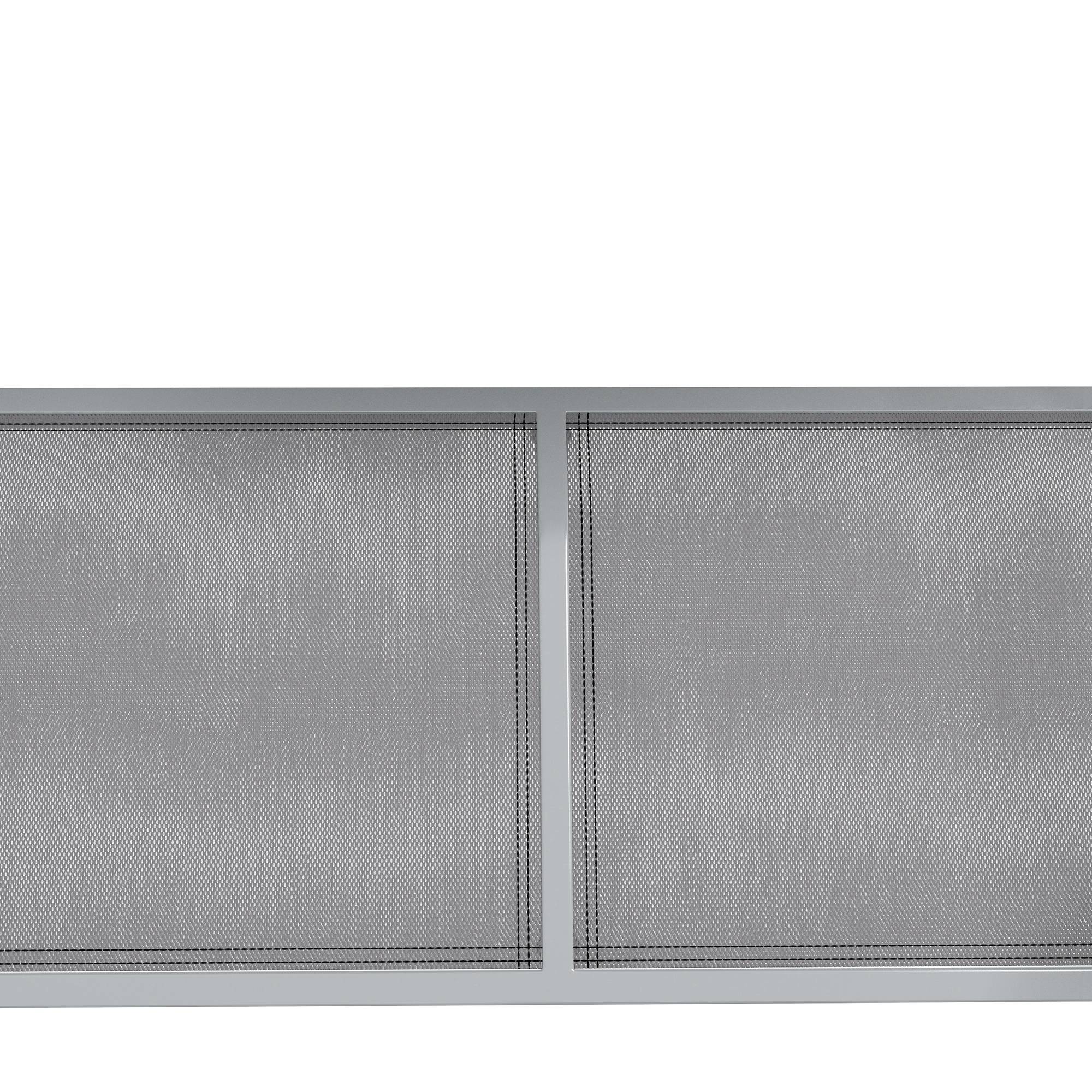 Balancelle 3 Places Acier Gris Toit Réglable 170x110x153cm Jardin - ComfortXL Outdoor Living - Image 7