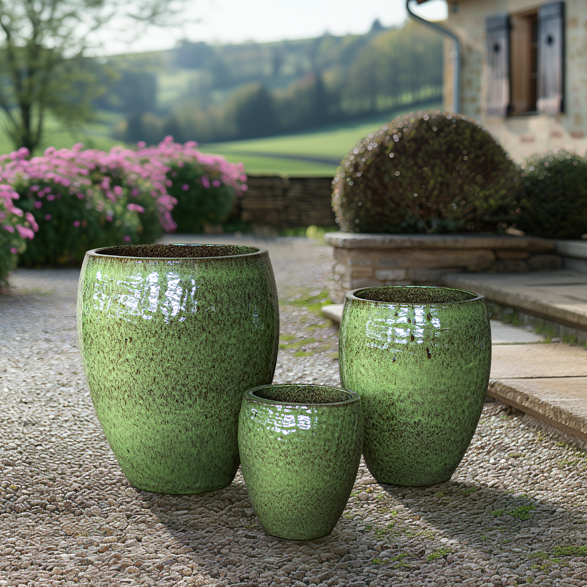 Provencelia - Pot POSEIDON2 46x55cm vert lac - Image 6