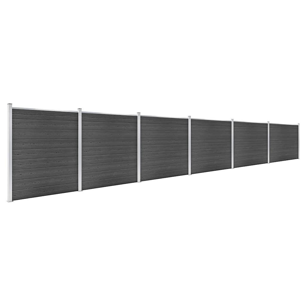 PANGIVO - Panneau de clôture WPC noir 1045 x 186 cm - PANGIVO - Image 2