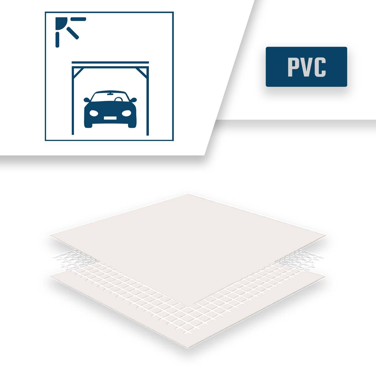 Bâche pour Carport 3x5 m LP640CP Blanc Crème - Garantie 8 ans - Toile PVC étanche pour abri de voiture TECPLAST - Image 5