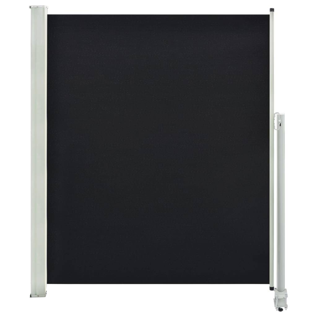 Helloshop26 - Auvent latéral rétractable de patio 160 x 300 cm noir - Imagen 1