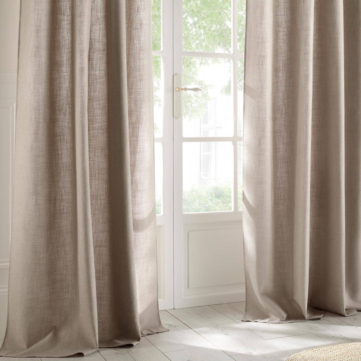 Atmosphera - Rideau "Clem" beige 140x260cm - Atmosphera Créateur d'intérieur - Imagen 1
