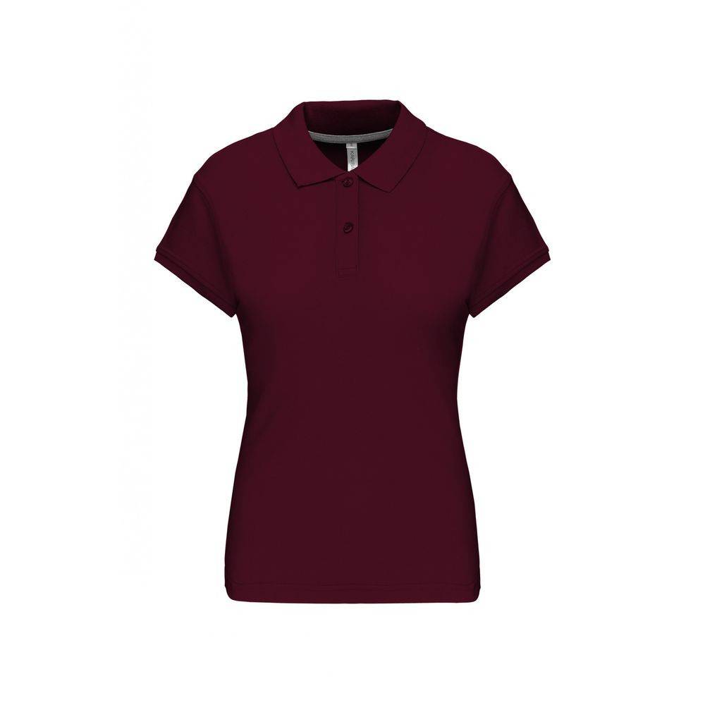 Polo de travail femme Kariban 100% coton Bordeaux 3XL - Image 1