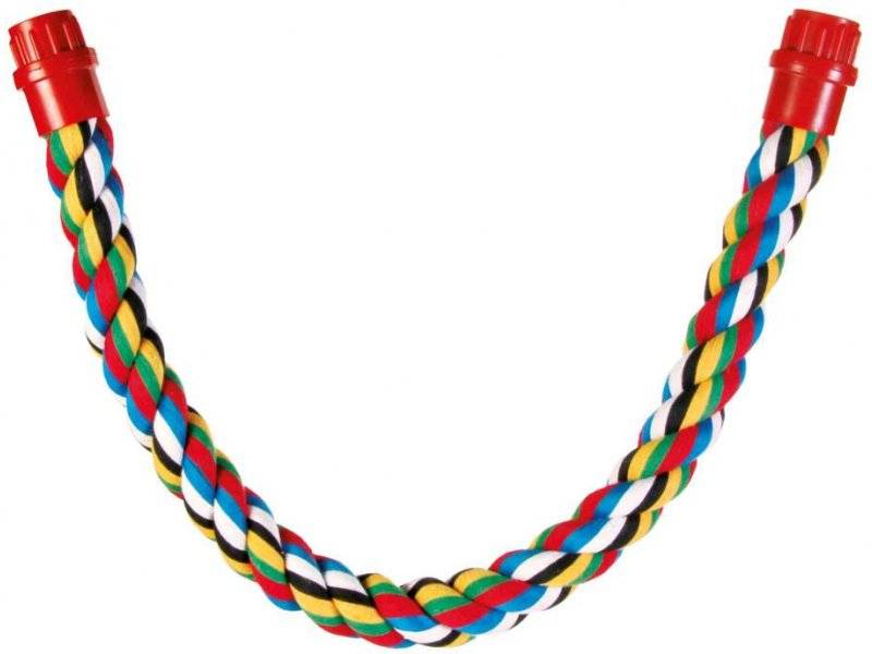 Trixie - Percha de cuerda de algodón puro multicolor 66 cm x 18 mm M - TRIXIE