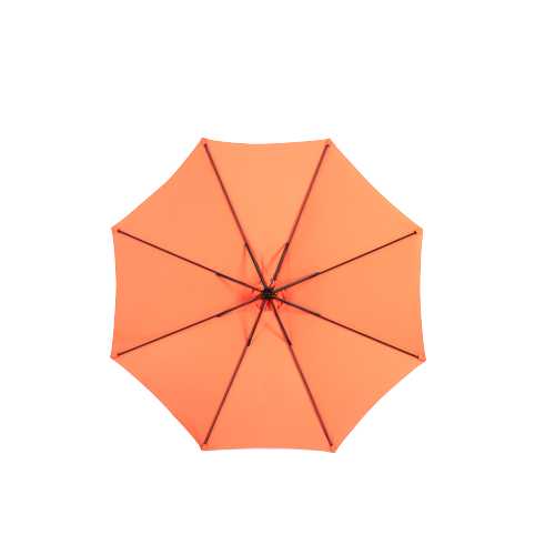 ComfortXL - Parasol Déporté Rond 3m Orange Acier Inclinable Manivelle Jardin - ComfortXL Outdoor Living - Image 3