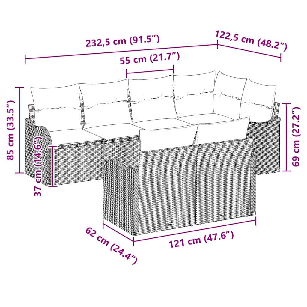 Salon de jardin 8 places 9 pcs avec coffres de rangement et table Gris clair – ComfortXL Outdoor Living - Image 4
