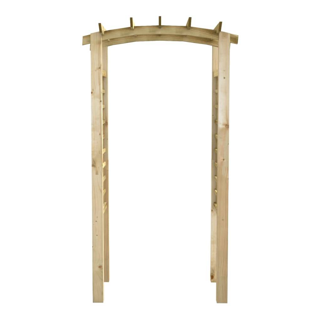 Arche Rosiers Treillis Bois Pin Massif Support Plantes Grimpantes 110cm - ComfortXL Outdoor Living - Image 3