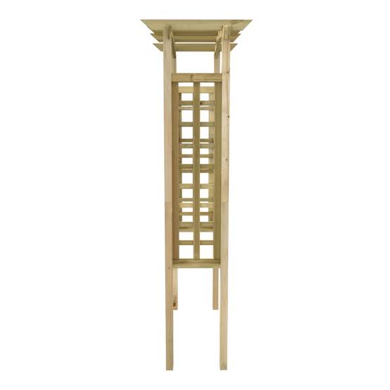Arche Rosiers Treillis Bois Pin Massif Support Plantes Grimpantes 110cm - ComfortXL Outdoor Living - Image 4