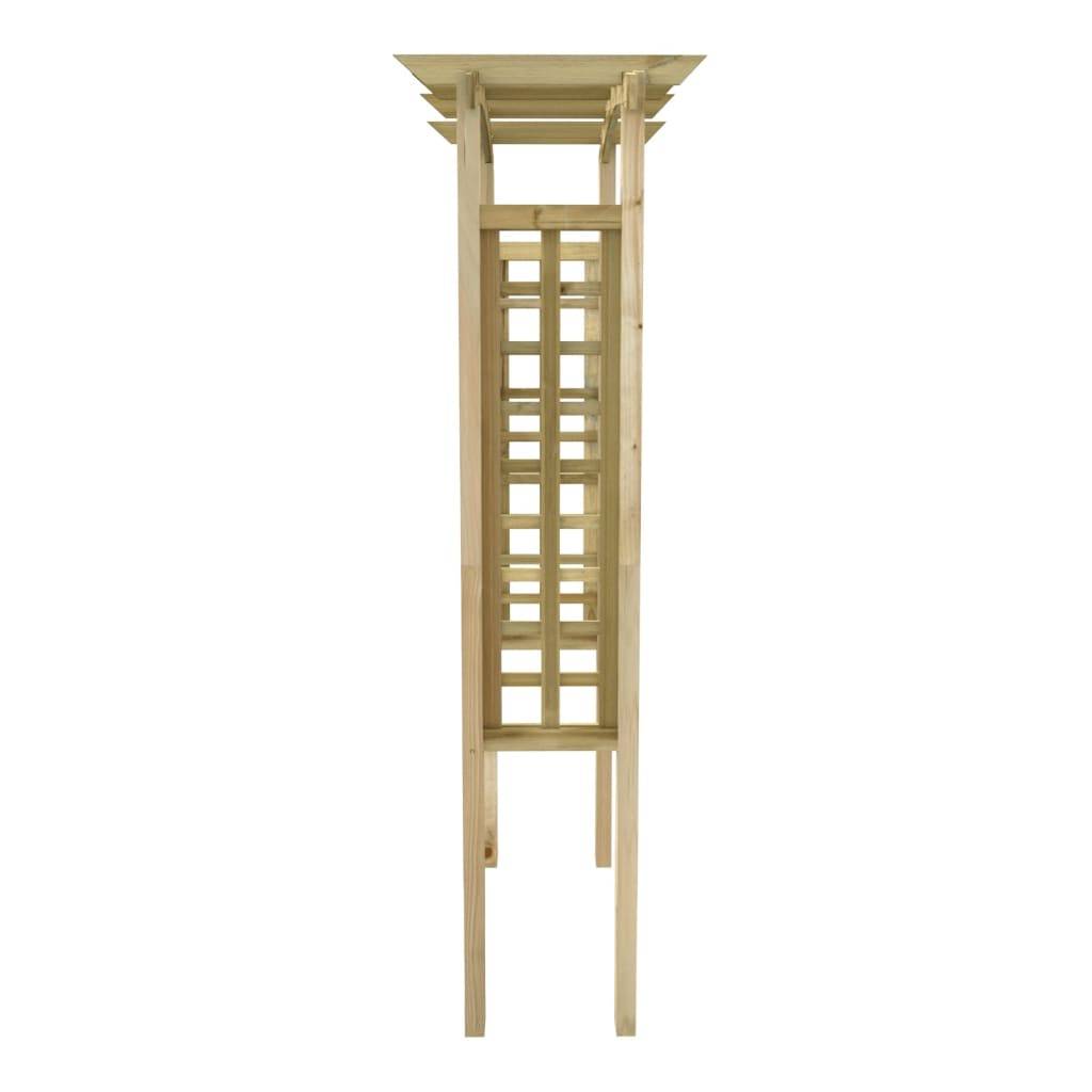 Arche Rosiers Treillis Bois Pin Massif Support Plantes Grimpantes 110cm - ComfortXL Outdoor Living - Image 4