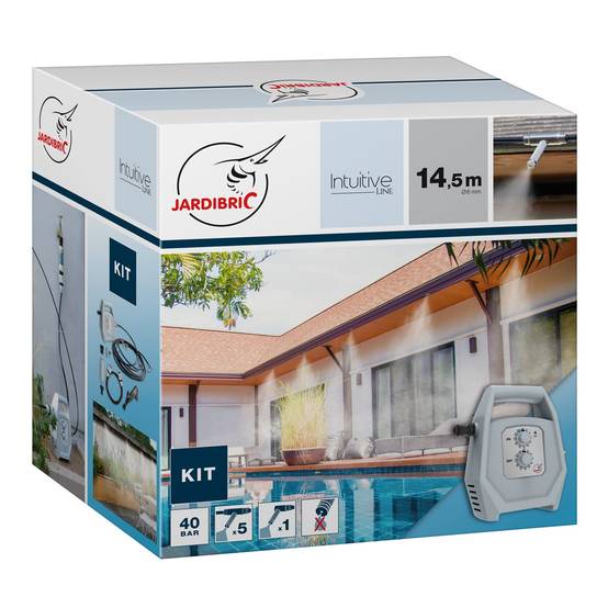 Jardibric - Jardibric - Kit Brumisation Extérieur 40 Bars - Pompe Programmable - 14,5 m - 7 Buses Anti-Goutte - Image 1