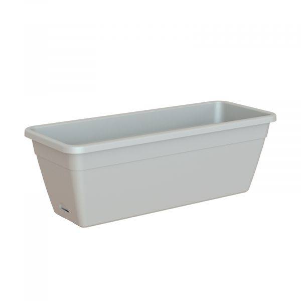 Artevasi - Jardinière Venezia plastique recyclé Gris clair 49 cm - ARTEVASI