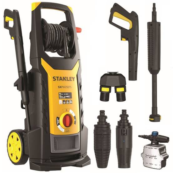 stanley - Nettoyeur haute pression STANLEY 2500W 150 bars SXPW25DTSE Double jet Motopompe DUALTECH Tuyau 8m accessoires - Imagen 1