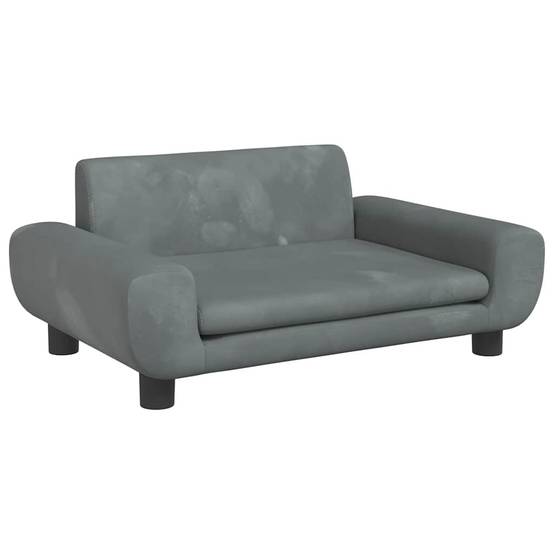 Canapé pour chien velours design pour salon et chambre 70x45 cm Gris Foncé – ComfortXL Pet Living - Image 2