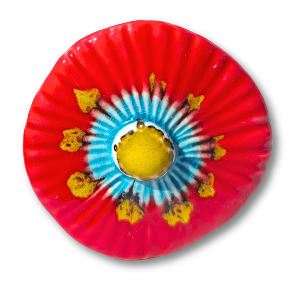 Mini fleur en céramique Uniflora — 004 · Rouge