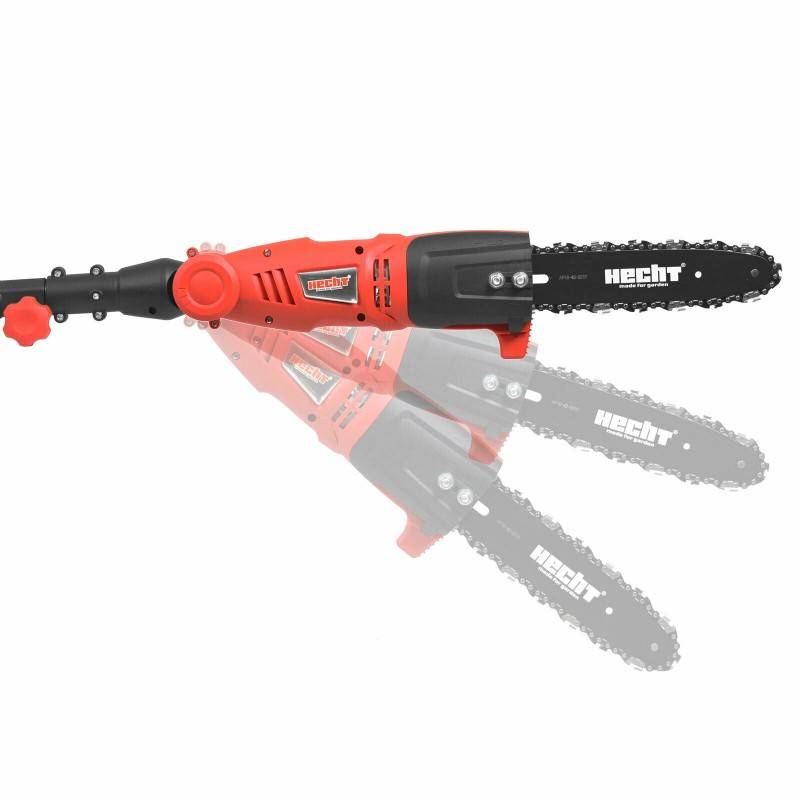 Hecht 971 W Scie a ébrancher Tronçonneuse avec manche télescopique 2,80m et tête de coupe rotative - Image 5