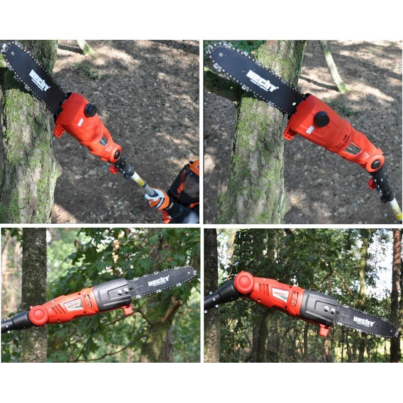 Hecht 971 W Scie a ébrancher Tronçonneuse avec manche télescopique 2,80m et tête de coupe rotative - Image 3