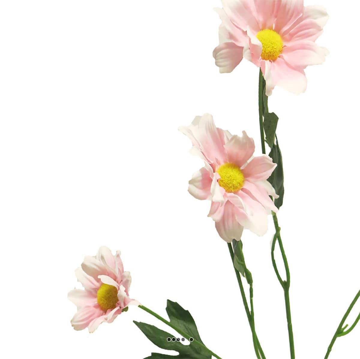Artificielles - Marguerite artificielle en tige H 60 cm 4 têtes Rose - couleur: Rose - Imagen 3