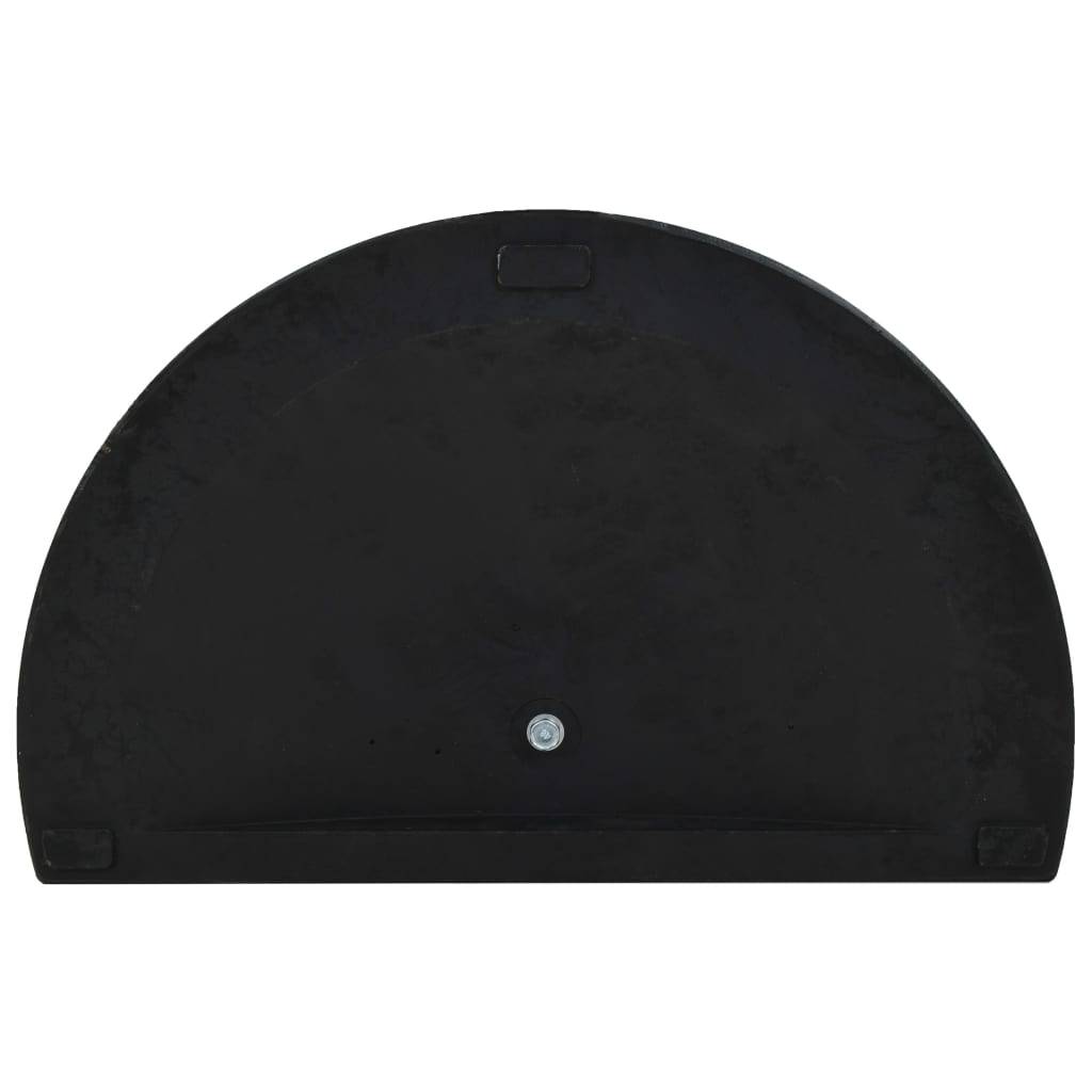 Helloshop26 - Pied base socle demi-rond de parasol résine diamètre 38 et 48 mm 15 kg noir - Imagen 5