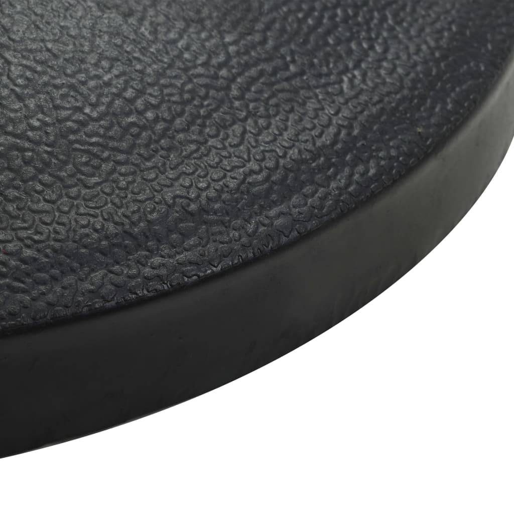 Helloshop26 - Pied base socle demi-rond de parasol résine diamètre 38 et 48 mm 15 kg noir - Imagen 4