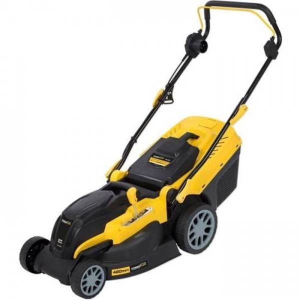 Tondeuse a Gazon Gazon Électrique POWERPLUS POWXG6281 - 2000W, 420mm Ø, Ramassage, Mulching, Éjection Arriere - Image 1