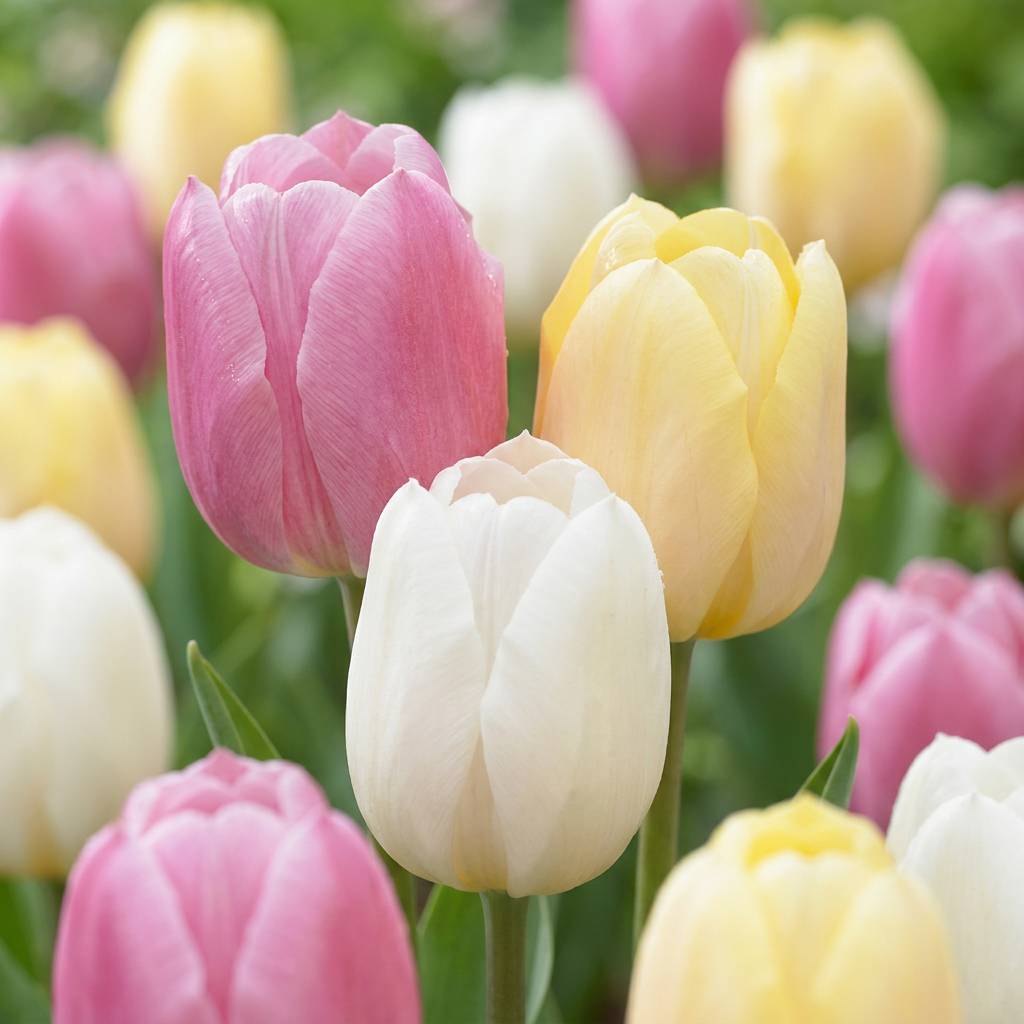 La Green Touch - Tulipe en mélange Sorbet - 12 bulbes - calibre 11/12 - Image 1