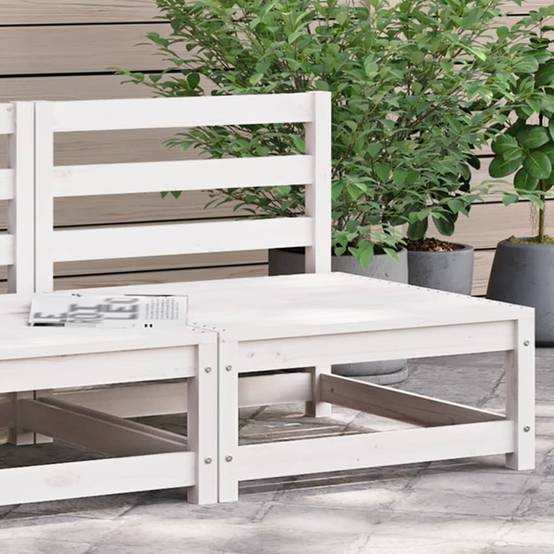 Prolenta Premium - Banc de jardin Blanc 70 X 70 cm - Prolenta Premium - Image 1
